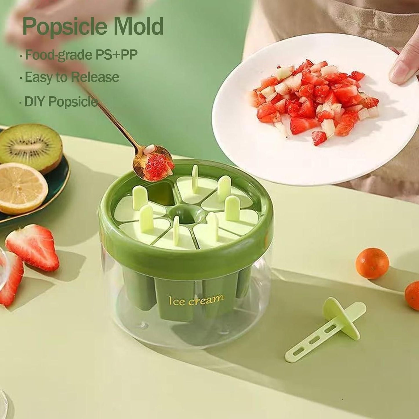 8 Piece Ice Pop Mould