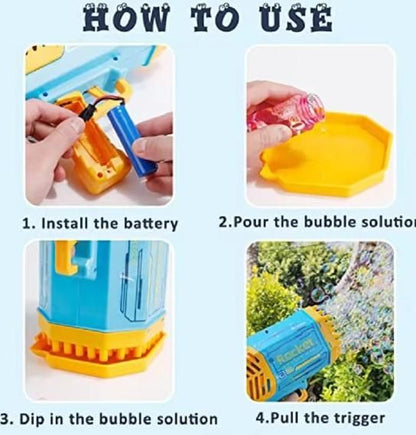 Bazooka Bubble Gun Machine